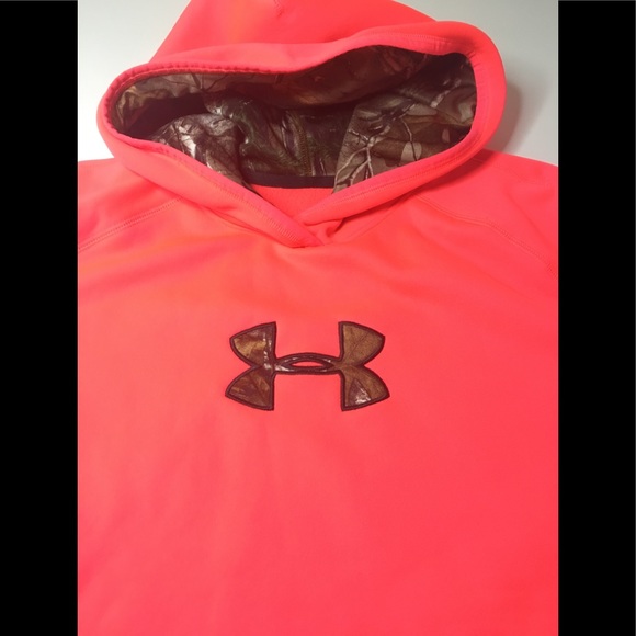 Under Armour Coldwear hoodie CORAL color NWOT - Picture 3 of 8